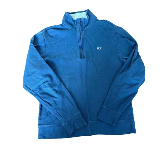Vineyard Vines solid saltwater quarter zip mens XS navy - Picture 1 of 3